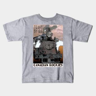 Retro Railway Travel Canada_05 Kids T-Shirt